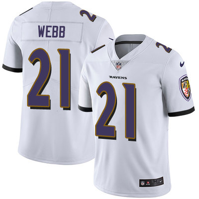 Nike Ravens #21 Lardarius Webb White Men's Stitched NFL Vapor Untouchable Limited Jersey Nike Ravens #21 Lardarius Webb White Men's Stitched NFL Vapor Untouchable Limited Jersey