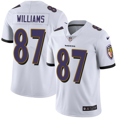 Nike Ravens #87 Maxx Williams White Men's Stitched NFL Vapor Untouchable Limited Jersey Nike Ravens #87 Maxx Williams White Men's Stitched NFL Vapor Untouchable Limited Jersey