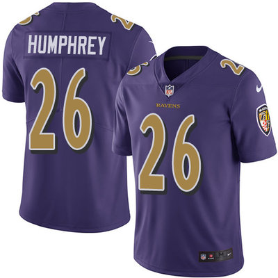 Nike Ravens #26 Marlon Humphrey Purple Men's Stitched NFL Limited Rush Jersey Nike Ravens #26 Marlon Humphrey Purple Men's Stitched NFL Limited Rush Jersey