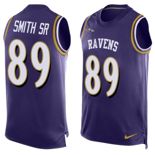Nike Ravens #89 Steve Smith Sr Purple Team Color Men's Stitched NFL Limited Tank Top Jersey Nike Ravens #89 Steve Smith Sr Purple Team Color Men's Stitched NFL Limited Tank Top Jersey