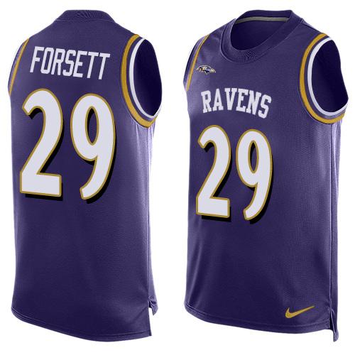 Nike Ravens #29 Justin Forsett Purple Team Color Men's Stitched NFL Limited Tank Top Jersey Nike Ravens #29 Justin Forsett Purple Team Color Men's Stitched NFL Limited Tank Top Jersey