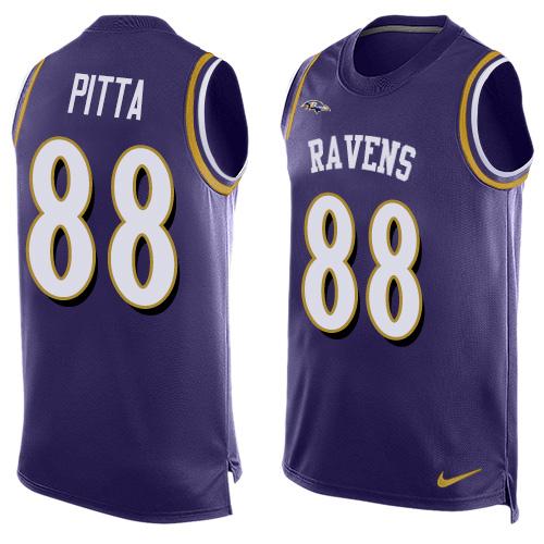 Nike Ravens #88 Dennis Pitta Purple Team Color Men's Stitched NFL Limited Tank Top Jersey Nike Ravens #88 Dennis Pitta Purple Team Color Men's Stitched NFL Limited Tank Top Jersey