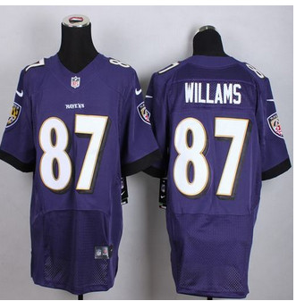 New Baltimore ravens #87 Maxx Williams Purple Team Color Men's Stitched NFL New Elite jersey