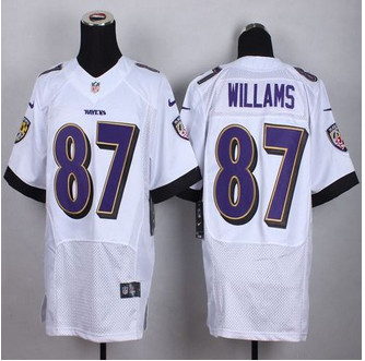 New Baltimore ravens #87 Maxx Williams White Men's Stitched NFL New Elite Jersey
