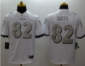 NEW Baltimore Ravens #82 Torrey Smith White NFL Limited Platinum Jersey NEW Baltimore Ravens #82 Torrey Smith White NFL Limited Platinum Jersey