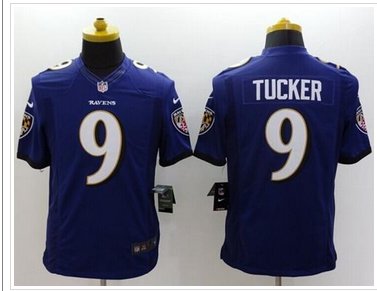 NEW Baltimore Ravens #9 Justin Tucker Purple Team Color NFL New Limited Jersey NEW Baltimore Ravens #9 Justin Tucker Purple Team Color NFL New Limited Jersey
