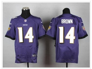 New Baltimore Ravens #14 Marlon Brown Purple Team Color NFL New Elite Jersey New Baltimore Ravens #14 Marlon Brown Purple Team Color NFL New Elite Jersey