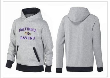 Baltimore Ravens Heart & Soul Pullover Hoodie Grey & Black Baltimore Ravens Heart & Soul Pullover Hoodie Grey & Black