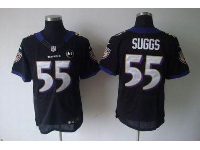 NEW Baltimore Ravens #55 suggs black jerseys(Elite Art Patch) NEW Baltimore Ravens #55 suggs black jerseys(Elite Art Patch)