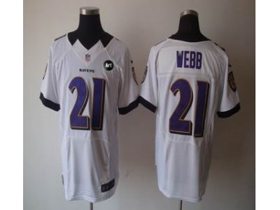 NEW Baltimore Ravens #21 webb white jerseys(Elite Art Patch) NEW Baltimore Ravens #21 webb white jerseys(Elite Art Patch)