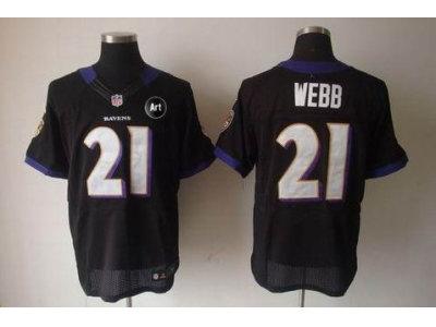 NEW Baltimore Ravens #21 webb black jerseys(Elite Art Patch) NEW Baltimore Ravens #21 webb black jerseys(Elite Art Patch)