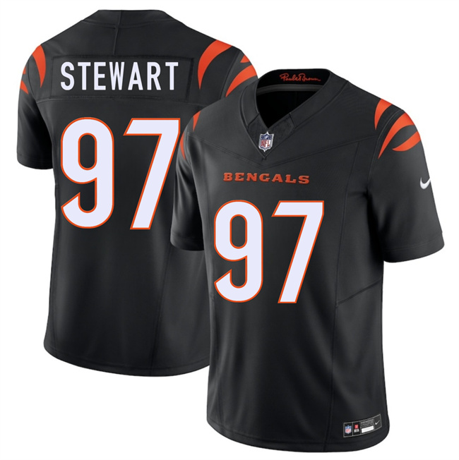 Men's Cincinnati Bengals #97 Shemar Stewart Black 2025 Draft F.U.S.E. Vapor Untouchable Limited Stitched Football Jersey Men's Cincinnati Bengals #97 Shemar Stewart Black 2025 Draft F.U.S.E. Vapor Untouchable Limited Stitched Football Jersey