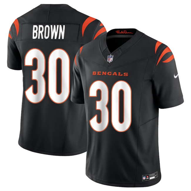 Men's Cincinnati Bengals #30 Chase Brown Black 2024 F.U.S.E Vapor Untouchable Limited Stitched Jersey Men's Cincinnati Bengals #30 Chase Brown Black 2024 F.U.S.E Vapor Untouchable Limited Stitched Jersey