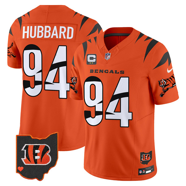Men's Cincinnati Bengals #94 Sam Hubbard Orange F.U.S.E. With 2-Star C Patch Special Vapor Untouchable Limited Stitched Football Jersey Men's Cincinnati Bengals #94 Sam Hubbard Orange F.U.S.E. With 2-Star C Patch Special Vapor Untouchable Limited Stitched Football Jersey
