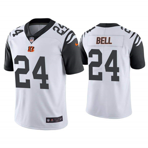 Men's Cincinnati Bengals #24 Vonn Bell White Vapor Untouchable Limited Stitched Jersey Men's Cincinnati Bengals #24 Vonn Bell White Vapor Untouchable Limited Stitched Jersey
