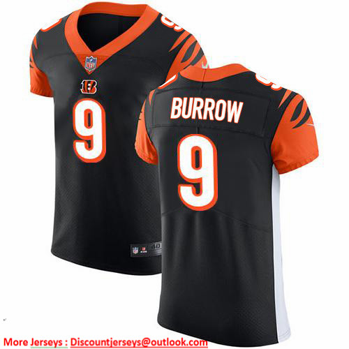 Nike Bengals #9 Joe Burrow Black Team Color Men's Stitched NFL Vapor Untouchable Elite Jersey Nike Bengals #9 Joe Burrow Black Team Color Men's Stitched NFL Vapor Untouchable Elite Jersey