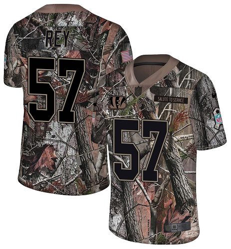 Nike Bengals #57 Vincent Rey Camo Men's Stitched NFL Limited Rush Realtree Jersey Nike Bengals #57 Vincent Rey Camo Men's Stitched NFL Limited Rush Realtree Jersey