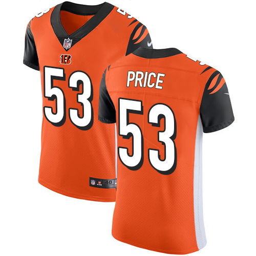 Nike Bengals #53 Billy Price Orange Alternate Men's Stitched NFL Vapor Untouchable Elite Jersey Nike Bengals #53 Billy Price Orange Alternate Men's Stitched NFL Vapor Untouchable Elite Jersey