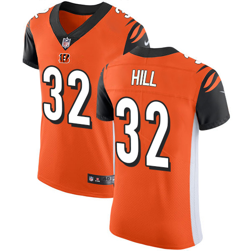 Nike Bengals #32 Jeremy Hill Orange Alternate Men's Stitched NFL Vapor Untouchable Elite Jersey Nike Bengals #32 Jeremy Hill Orange Alternate Men's Stitched NFL Vapor Untouchable Elite Jersey