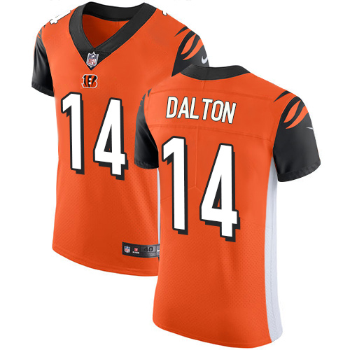 Nike Bengals #14 Andy Dalton Orange Alternate Men's Stitched NFL Vapor Untouchable Elite Jersey Nike Bengals #14 Andy Dalton Orange Alternate Men's Stitched NFL Vapor Untouchable Elite Jersey