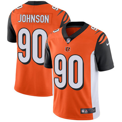 Nike Bengals #90 Michael Johnson Orange Alternate Men's Stitched NFL Vapor Untouchable Limited Jersey Nike Bengals #90 Michael Johnson Orange Alternate Men's Stitched NFL Vapor Untouchable Limited Jersey