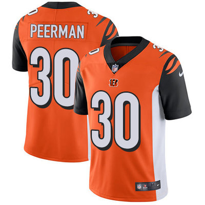 Nike Bengals #30 Cedric Peerman Orange Alternate Men's Stitched NFL Vapor Untouchable Limited Jersey Nike Bengals #30 Cedric Peerman Orange Alternate Men's Stitched NFL Vapor Untouchable Limited Jersey