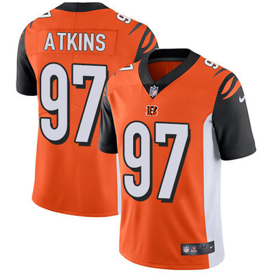 Nike Bengals #97 Geno Atkins Orange Alternate Men's Stitched NFL Vapor Untouchable Limited Jersey Nike Bengals #97 Geno Atkins Orange Alternate Men's Stitched NFL Vapor Untouchable Limited Jersey