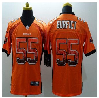New Cincinnati Bengals #55 Vontaze Burfict Orange Alternate Men's Stitched NFL Elite Drift fashion jersey New Cincinnati Bengals #55 Vontaze Burfict Orange Alternate Men's Stitched NFL Elite Drift fashion jersey