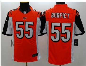 NEW Cincinnati Bengals #55 Vontaze Burfict Orange Alternate NFL Limited Jersey NEW Cincinnati Bengals #55 Vontaze Burfict Orange Alternate NFL Limited Jersey