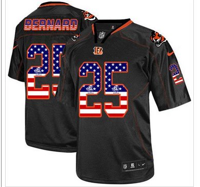 NEW Cincinnati Bengals #25 Giovani Bernard Black NFL Elite USA Flag Fashion jersey NEW Cincinnati Bengals #25 Giovani Bernard Black NFL Elite USA Flag Fashion jersey