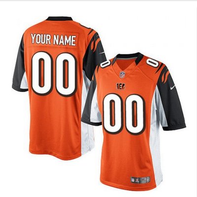 Men's Nike Cincinnati Bengals Customized Limited Orange Alternate NFL Jersey Men's Nike Cincinnati Bengals Customized Limited Orange Alternate NFL Jersey