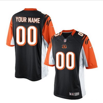 Men's Nike Cincinnati Bengals Customized Limited Black Team Color NFL Jersey Men's Nike Cincinnati Bengals Customized Limited Black Team Color NFL Jersey