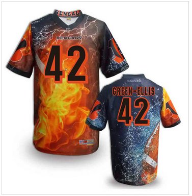Cincinnati Bengals 42# Green-Ellis Stitched NFL Elite Fanatical Version Jersey (12) Cincinnati Bengals 42# Green-Ellis Stitched NFL Elite Fanatical Version Jersey (12)