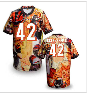 Cincinnati Bengals 42# Green-Ellis Stitched NFL Elite Fanatical Version Jersey (7) Cincinnati Bengals 42# Green-Ellis Stitched NFL Elite Fanatical Version Jersey (7)