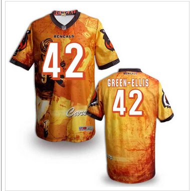 Cincinnati Bengals 42# Green-Ellis Stitched NFL Elite Fanatical Version Jersey (4) Cincinnati Bengals 42# Green-Ellis Stitched NFL Elite Fanatical Version Jersey (4)