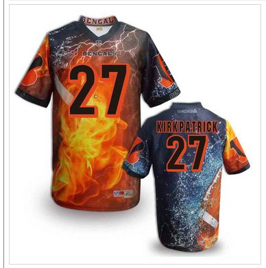 Cincinnati Bengals 27# Dre Kirkpatrick Stitched NFL Elite Fanatical Version Jersey (12) Cincinnati Bengals 27# Dre Kirkpatrick Stitched NFL Elite Fanatical Version Jersey (12)