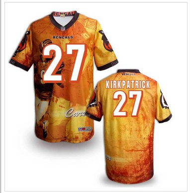 Cincinnati Bengals 27# Dre Kirkpatrick Stitched NFL Elite Fanatical Version Jersey (4) Cincinnati Bengals 27# Dre Kirkpatrick Stitched NFL Elite Fanatical Version Jersey (4)