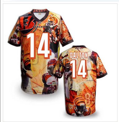 Cincinnati Bengals #14 Andy Dalton Stitched NFL Elite Fanatical Version Jersey (7) Cincinnati Bengals #14 Andy Dalton Stitched NFL Elite Fanatical Version Jersey (7)
