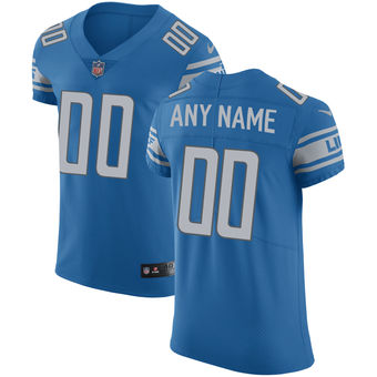 Men's Detroit Lions Nike Blue Vapor Untouchable Custom Elite Jersey Men's Detroit Lions Nike Blue Vapor Untouchable Custom Elite Jersey
