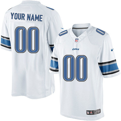 Nike Detroit Lions Customized Elite White Jerseys Nike Detroit Lions Customized Elite White Jerseys