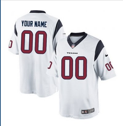 Men's Nike Houston Texans Customized Limited White NFL Jersey Men's Nike Houston Texans Customized Limited White NFL Jersey