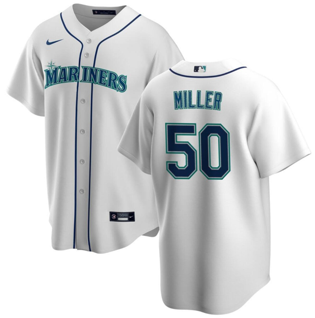 Men's Seattle Mariners #50 Edgar Martinez White Cool Base Stitched Jersey Men's Seattle Mariners #50 Edgar Martinez White Cool Base Stitched Jersey