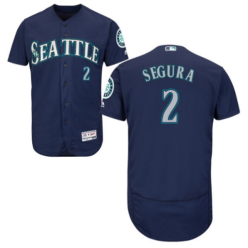 Mariners #2 Jean Segura Navy Blue Flexbase Authentic Collection Stitched Baseball Jersey Mariners #2 Jean Segura Navy Blue Flexbase Authentic Collection Stitched Baseball Jersey