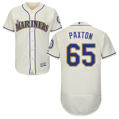 Mariners #65 James Paxton Cream Flexbase Authentic Collection Stitched Baseball Jersey Mariners #65 James Paxton Cream Flexbase Authentic Collection Stitched Baseball Jersey