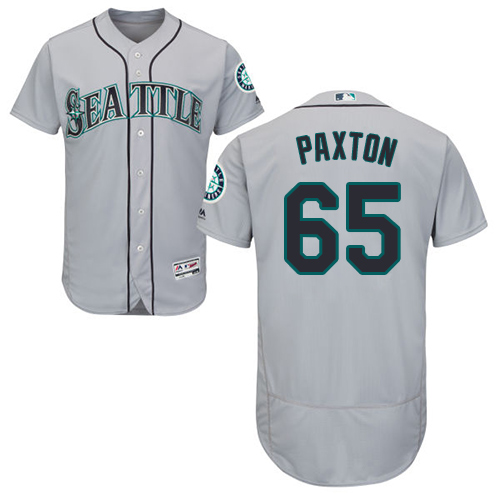 Mariners #65 James Paxton Grey Flexbase Authentic Collection Stitched Baseball Jersey Mariners #65 James Paxton Grey Flexbase Authentic Collection Stitched Baseball Jersey