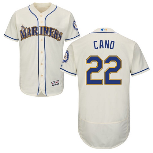 Mariners #22 Robinson Cano Cream Flexbase Authentic Collection Stitched MLB Jersey Mariners #22 Robinson Cano Cream Flexbase Authentic Collection Stitched MLB Jersey