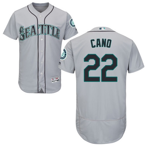 Mariners #22 Robinson Cano Grey Flexbase Authentic Collection Stitched MLB Jersey Mariners #22 Robinson Cano Grey Flexbase Authentic Collection Stitched MLB Jersey
