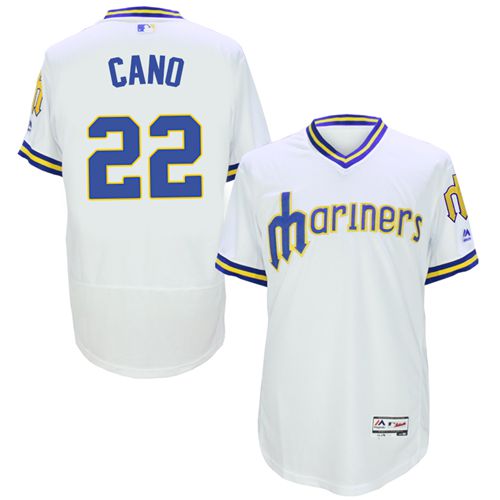 Mariners #22 Robinson Cano White Flexbase Authentic Collection Cooperstown Stitched MLB Jersey Mariners #22 Robinson Cano White Flexbase Authentic Collection Cooperstown Stitched MLB Jersey