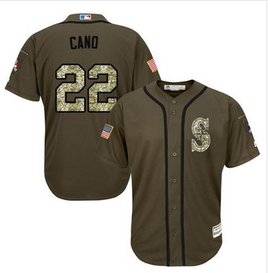 Mariners #22 Robinson Cano Green Salute to Service Stitched MLB Jersey Mariners #22 Robinson Cano Green Salute to Service Stitched MLB Jersey