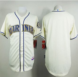 Seattle Mariners Blank Cream Alternate Cool Base Stitched Baseball Jersey Seattle Mariners Blank Cream Alternate Cool Base Stitched Baseball Jersey
